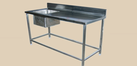 Manufacturers Exporters and Wholesale Suppliers of Work Table With Sink Vadodara Gujarat
